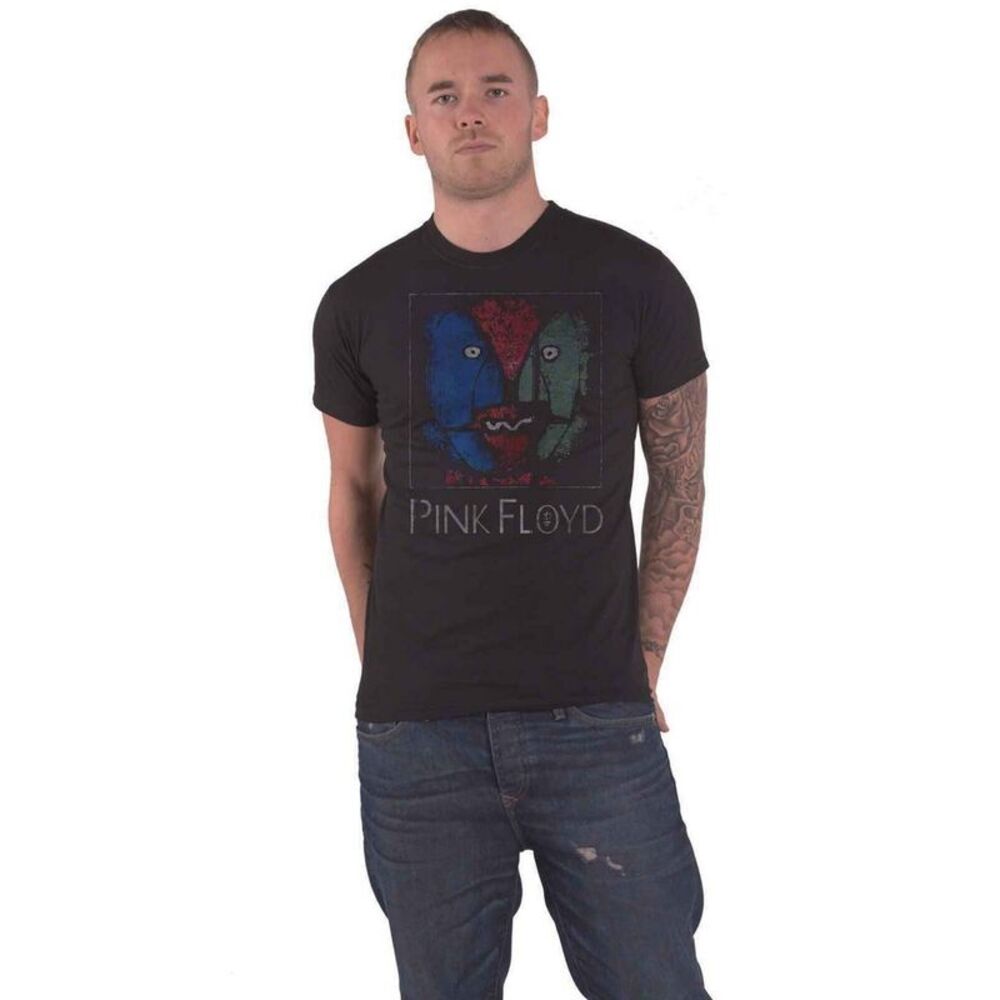 Pink Floyd Unisex Adult Chalk Heads T-Shirt / Black